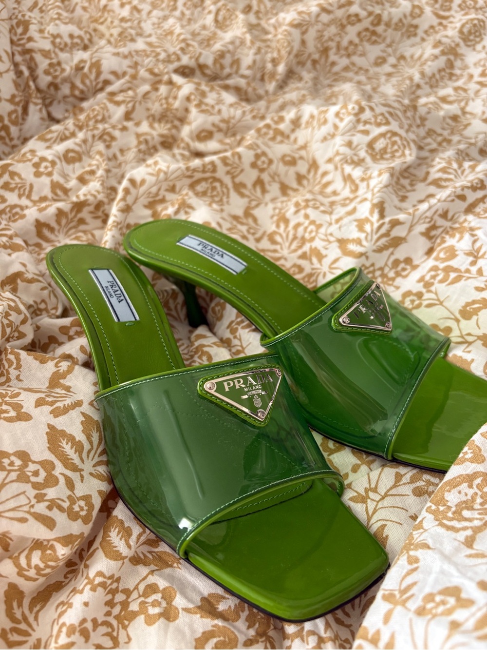 Prada Plexiglas/PVC mule heel